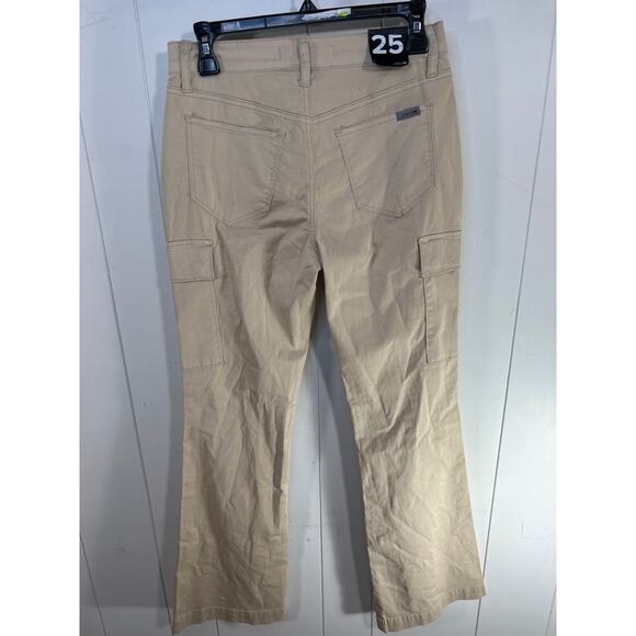 JOE'S JEANS High Rise Bootcut Cargo Pants in Taupe. Size 25. NWOT. - Picture 4 of 9